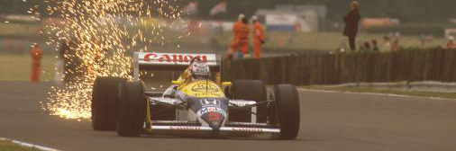 Nigel Mansell at the 1987 British Grand Prix at Silverstone