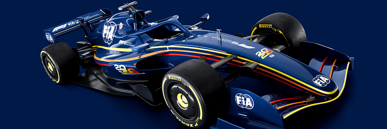 The FIA F1 2026 car with less downforce