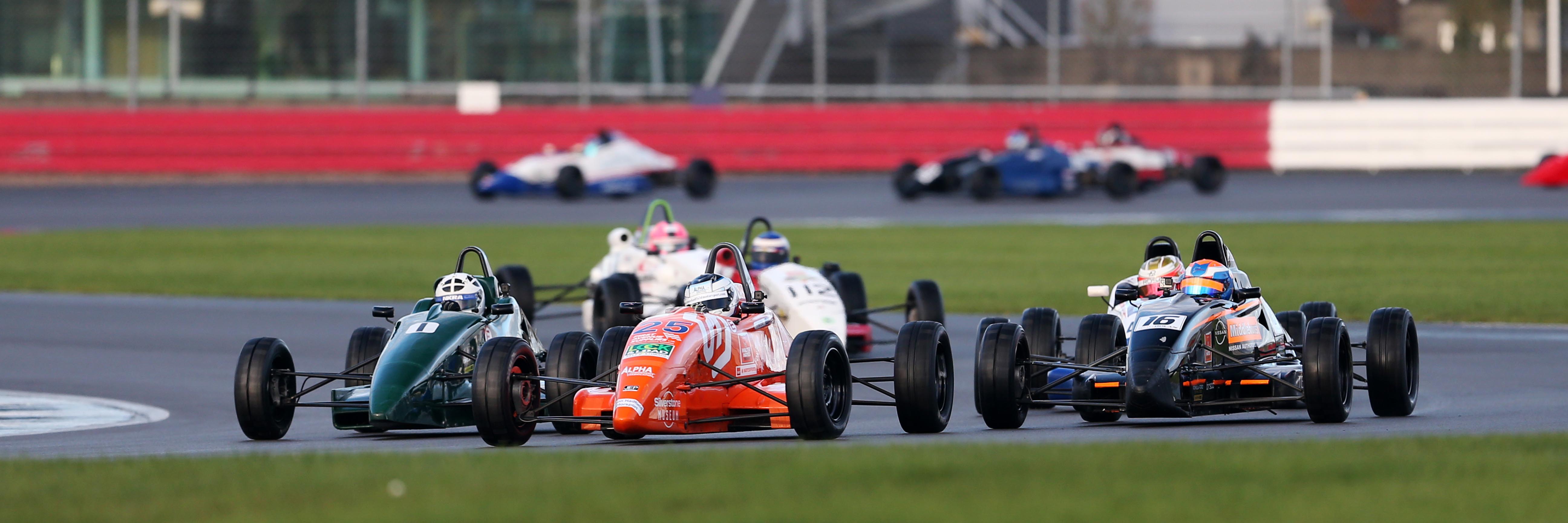 Drivers battling on track in the Walter Hayes Trophy