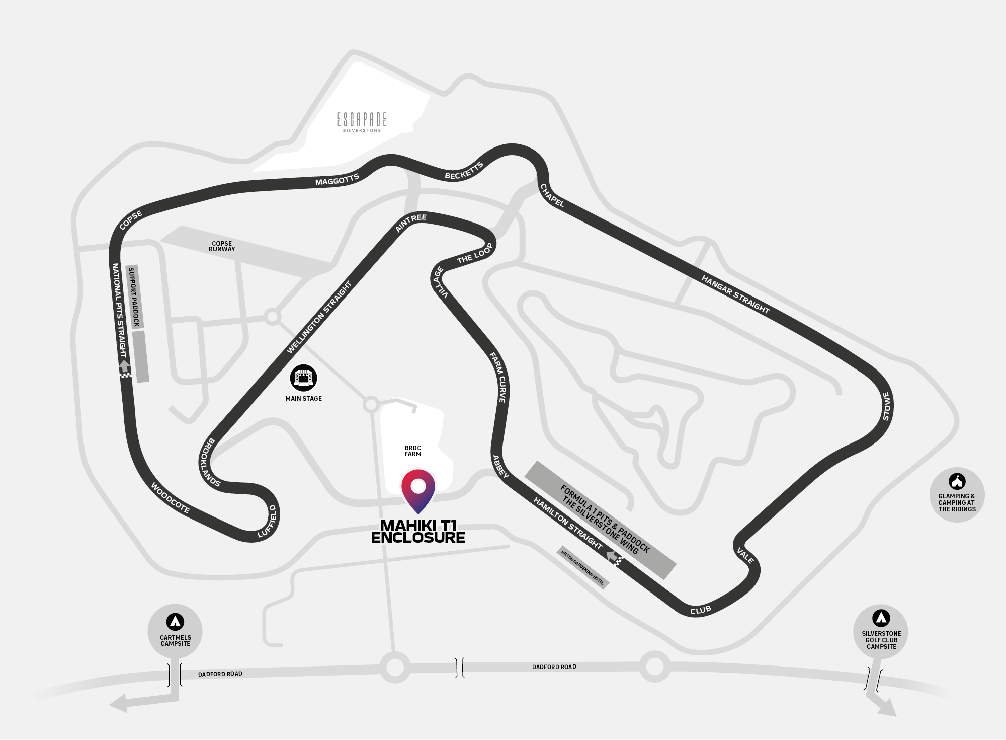 Formula 1 Qatar Airways British Grand Prix Area Overview | Silverstone