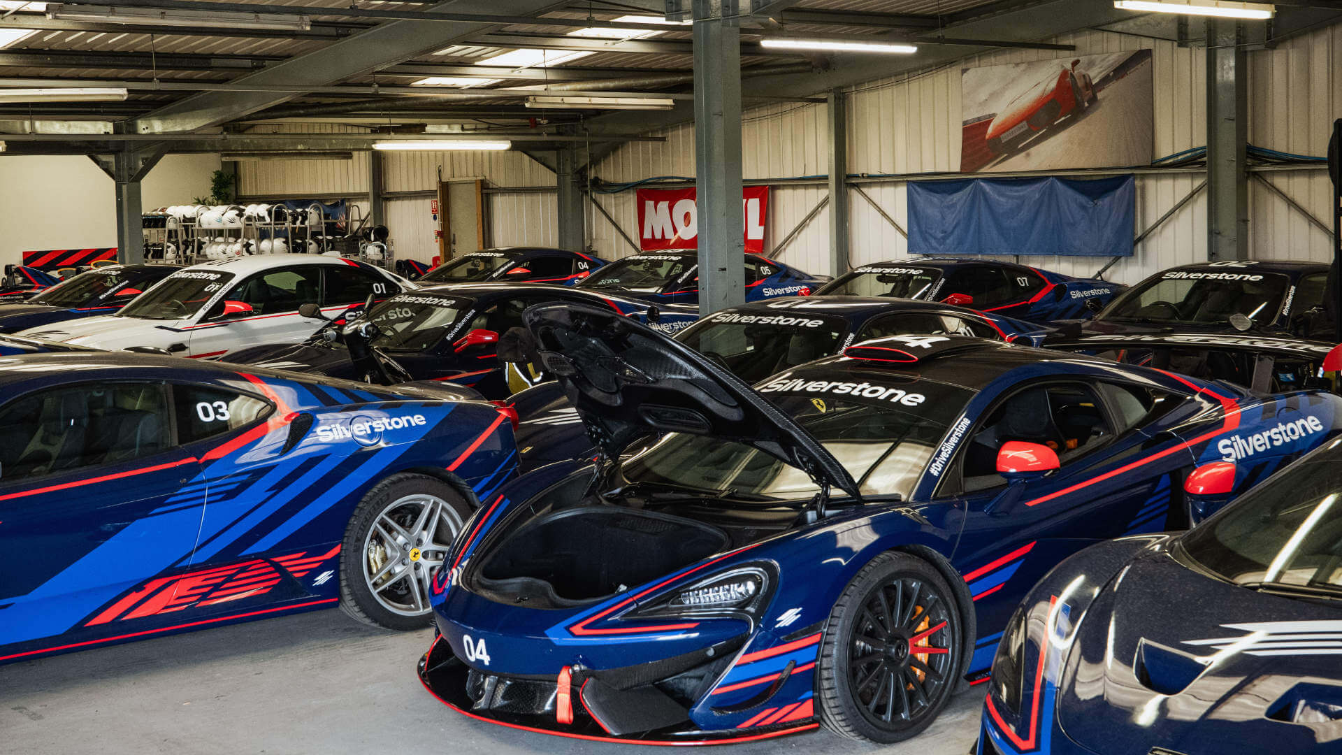 Drive Silverstone Cars in Garage