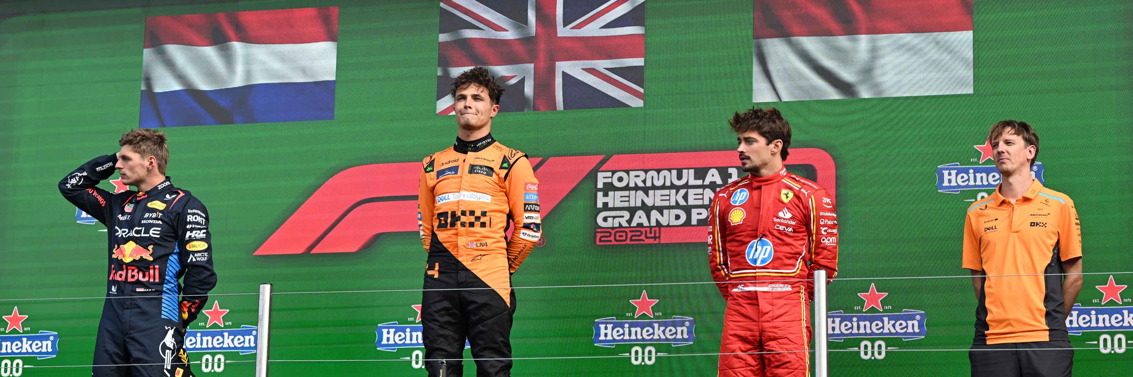 Norris on the Dutch Grand Prix podium