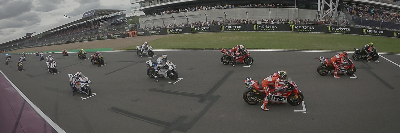 The grid for the 2024 British grand Prix MotoGP