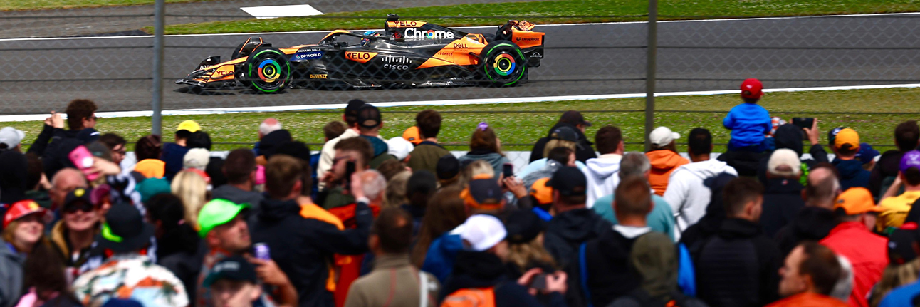 Oscar Paistri at the 2024 British Grand Prix in qualifying