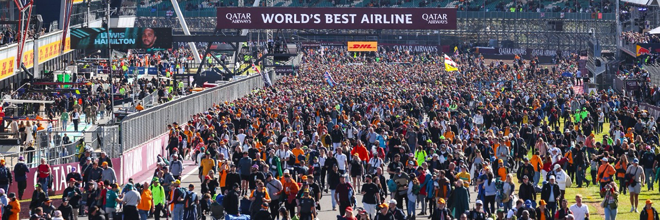 The sell-out crowd at the 2024 British Grand Prix