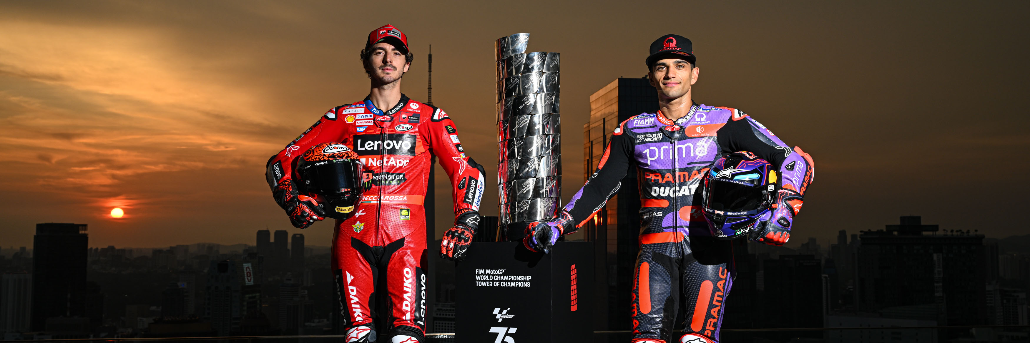 Bagnaia and Martin ready to battle for the 2024 MotoGP title