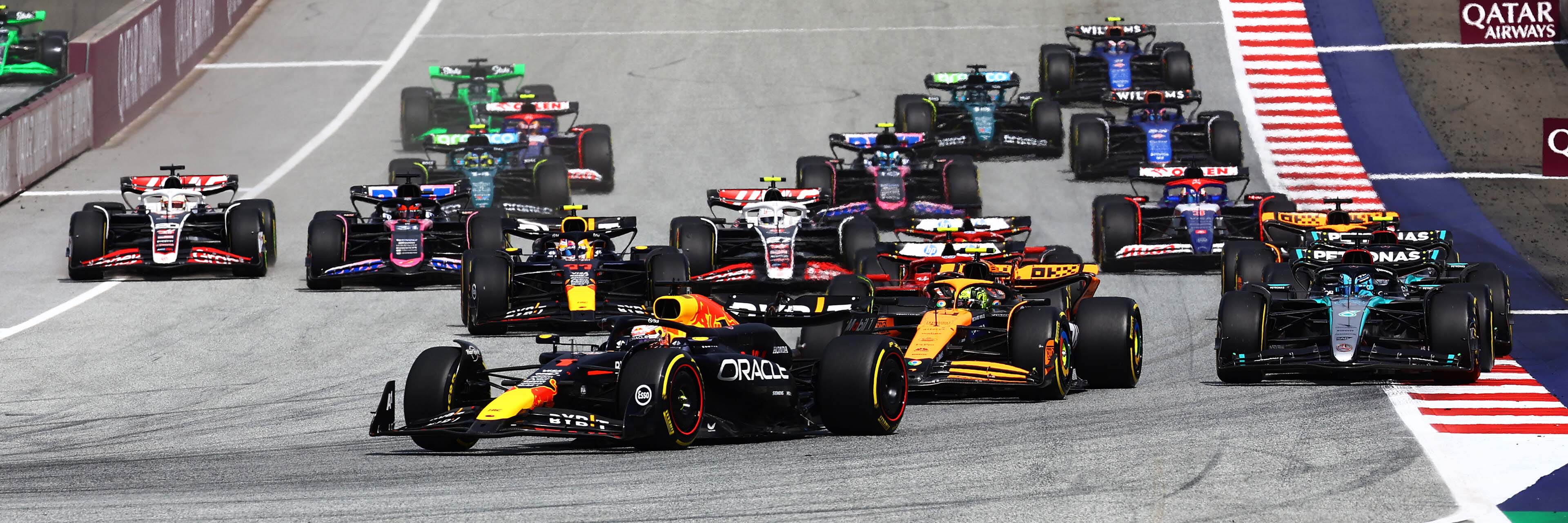 Verstappen and Norris lead the pack in Austria