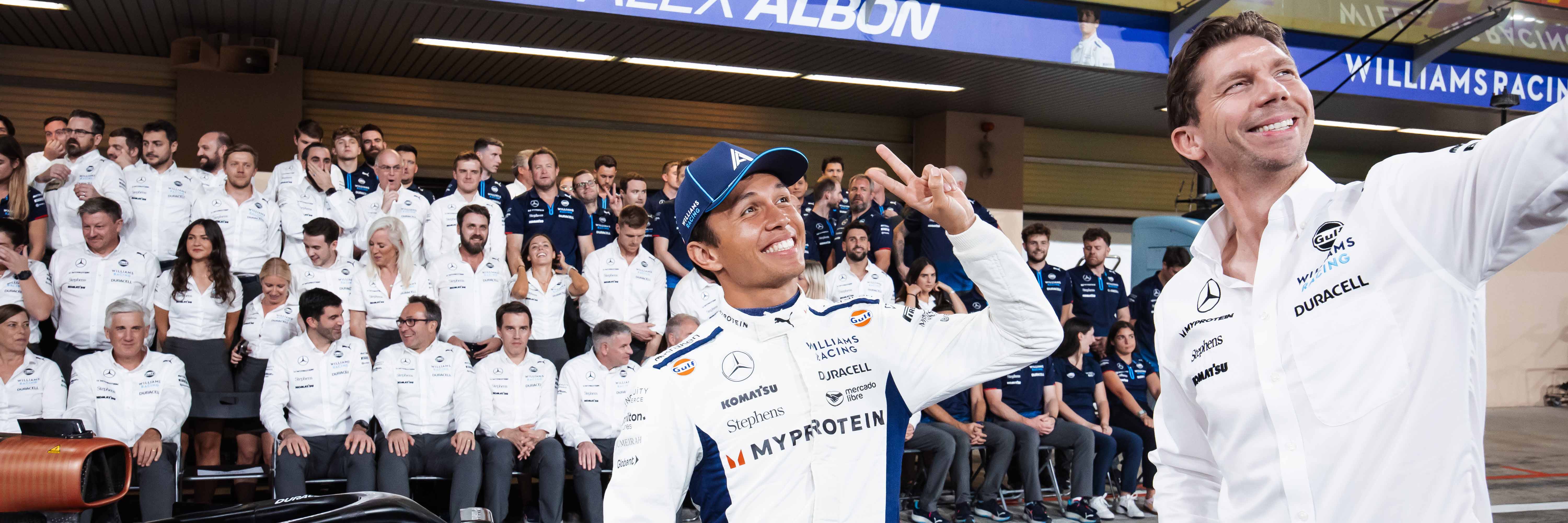 Alex Albon is joined by Carlos Sainz in the Williams F1 2025 driver line-up