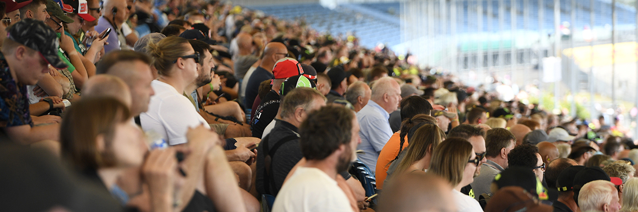 Fans watching the 2024 MotoGP British Grand Prix practice