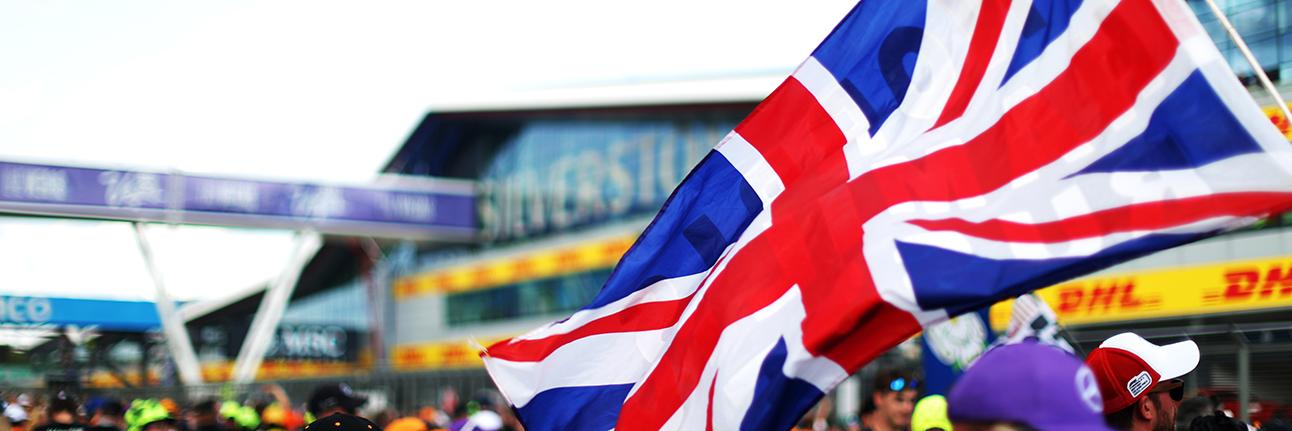 The union jack at the British Grand Prix