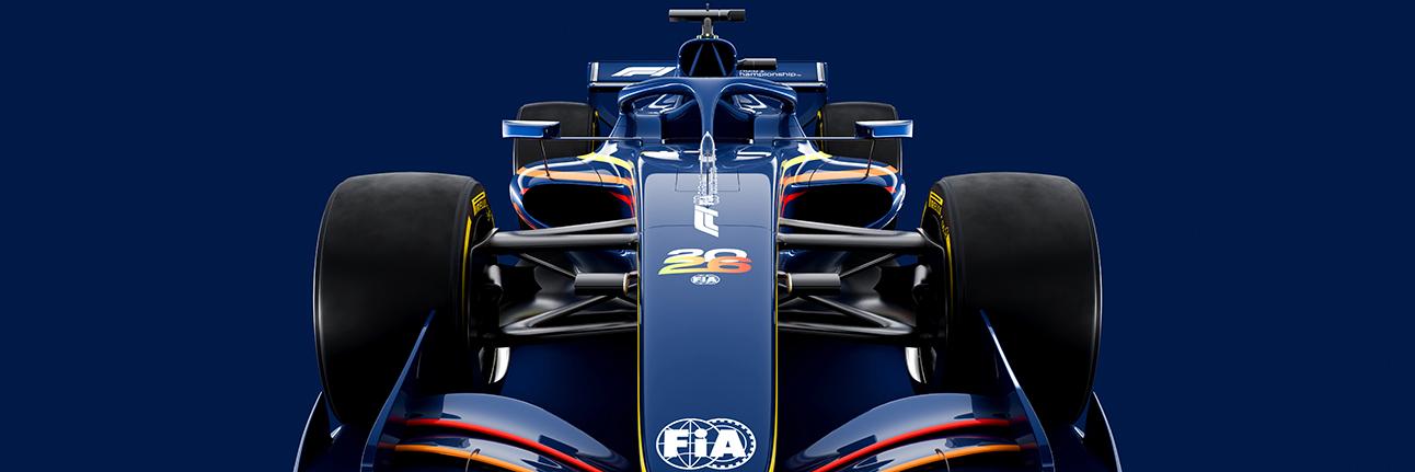 The 2026 F1 car with active aerodynamics