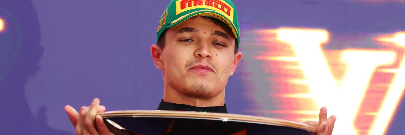 Lando Norris after winning the 2025 Australian Grand Prix