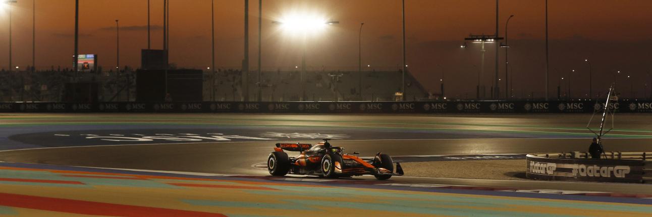 McLaren F1 car on track at the Qatar GP