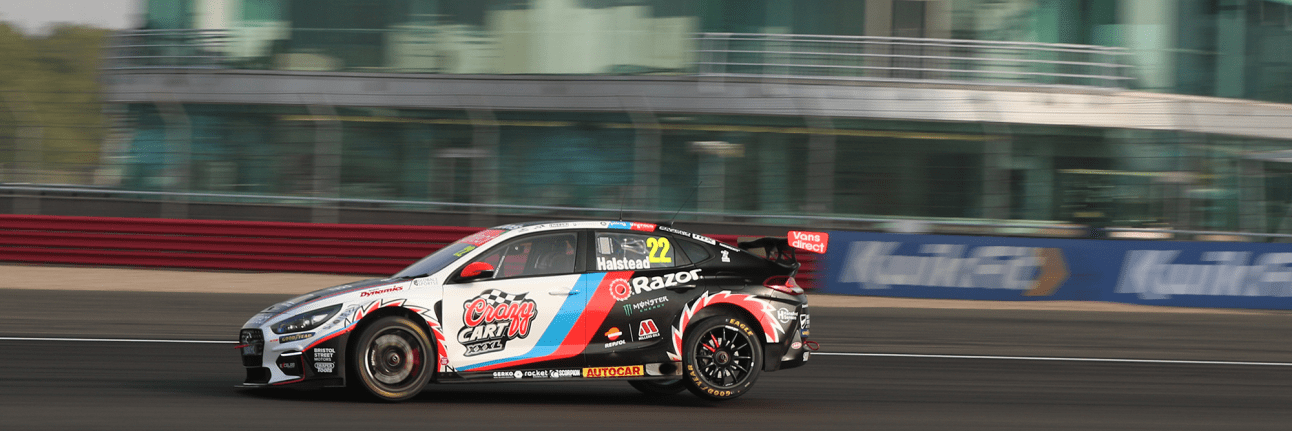 btcc car on track at silverstone