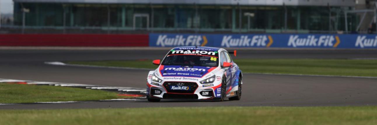 Tom Ingram racing in the BTCC at Silverstone