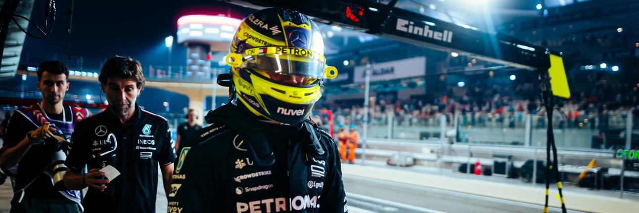 Lewis Hamilton before his last race for Mercedes F1