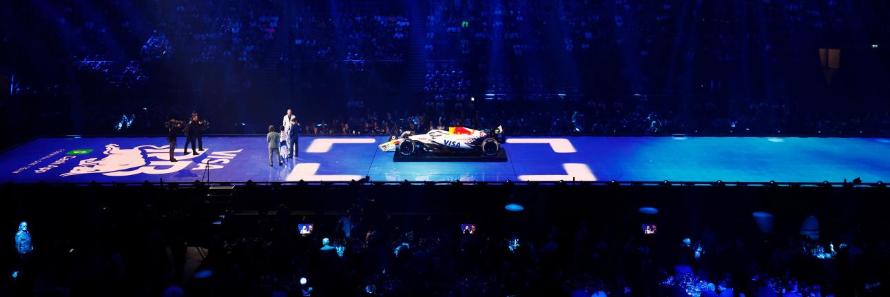 Racing Bulls reveal white 2025 livery at F1 75 launch event