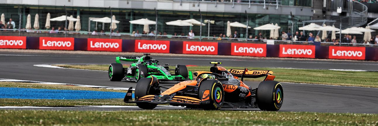 Lando Norris on track for 2024 British Grand Prix practice