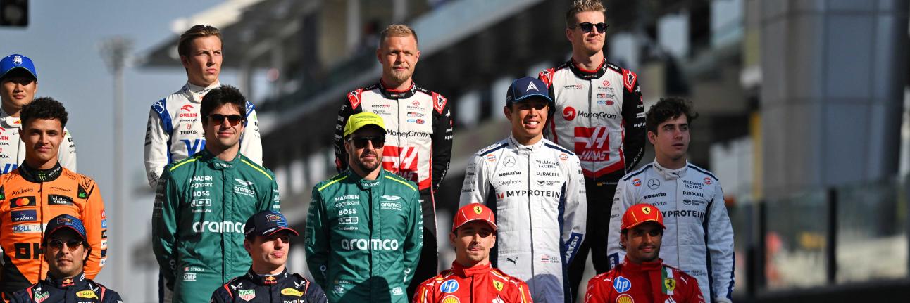 F1 driver line-up at the season finale