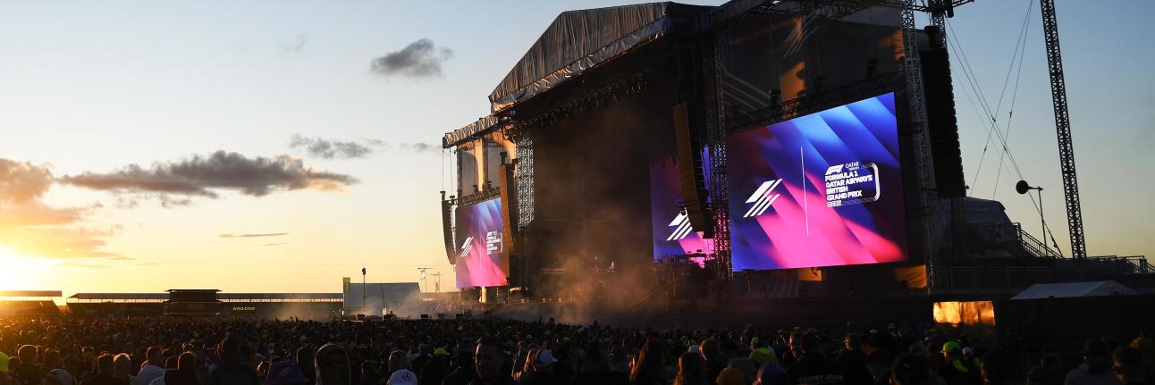 The Silverstone main stage will host the F1 music line-up 2025