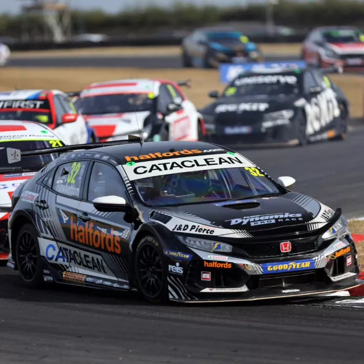 btcc cars on track