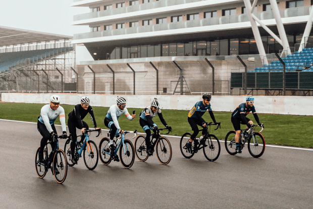 cyclist on track