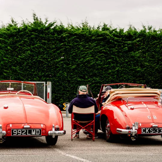 two red cars