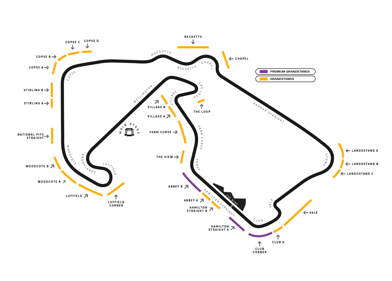 F1 grandstand map