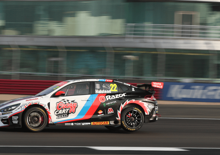 btcc car on track at silverstone