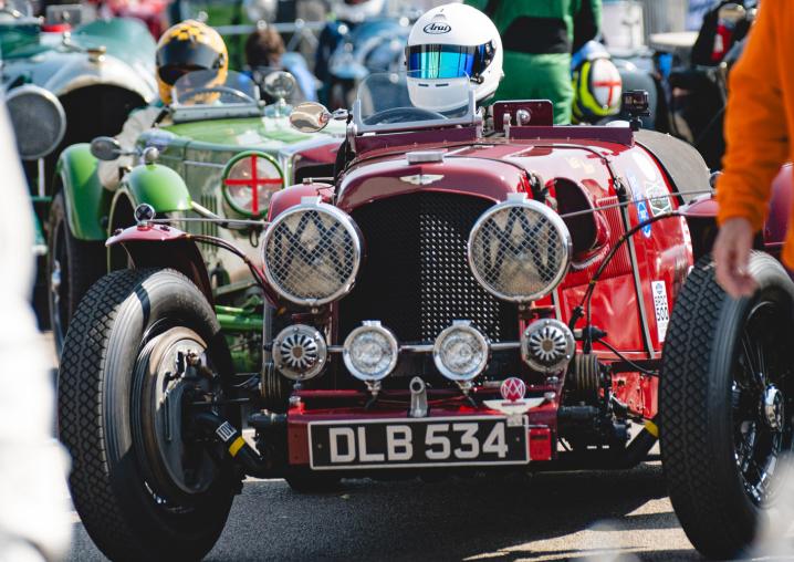 A classic racing car at Silverstone Festival 2024