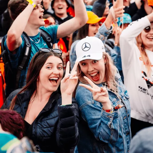 fans at opening concert