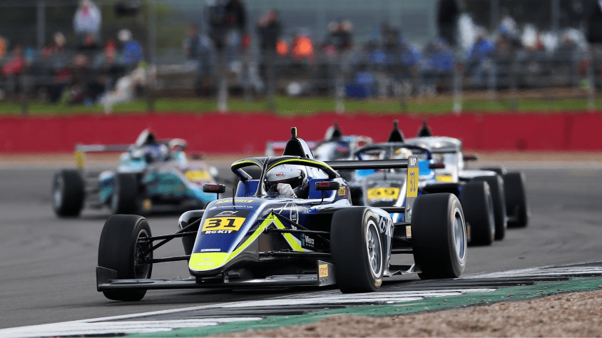 F4 car on track